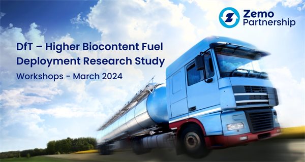 DfT – Higher Biocontent Fuel Deployment Research Study Workshops