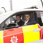 Sadiq Khan and London Fire Brigade EV