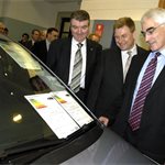 Secretary of State, Alistair Darling, views the new 'ecolabel'