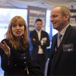 LowCVP Board member and CEO of Greener Journeys, Claire Haigh with Andy Eastlake, LowCVP MD.