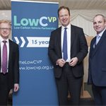 LowCVP Chair Darran Messem, Transport minister Jesse Norman and Andy Eastlake, MD.