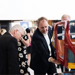 Conference sponsor Steel E-Motive's interactive stand