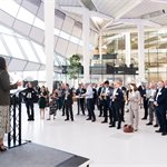 Ginny Buckley addresses Anniversary Reception