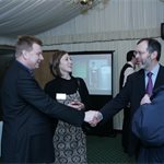 Greg Archer (l) with Jennifer Powers & Nigel Underdown of the Energy Saving Trust