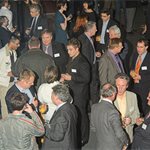 Guests enjoying Reception at London Transport Museum