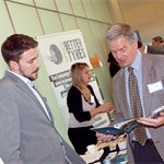Exhibitors engage with conference delegates