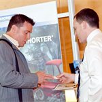 Exhibitors engage with delegates