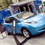 Drive the Future Outdoor Exhibit - Electric Nissan Leaf