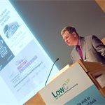 Greg Archer, LowCVP MD, addresses the conference