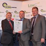 Car/Van Manufacturer Award - Runner-Up: (l-r) Alan Bishop (HPI), Tim Winstanley (Ford), Greg Archer (LowCVP)