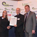 Transport Initiative Award - Runner-Up: (l-r) Sophie Allain (Campaign for Better Transport), Ben Lane (Next Green Car), Greg Archer (LowCVP)