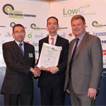 Innovation Award - Runner-Up: (l-r)Olly Mace (BP), Nick Carpenter (Delta Motorsport), Greg Archer (LowCVP)