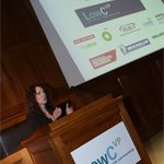 Kate Bellingham acts as MC for the Champions Awards