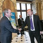 LowCVP MD Andy Eastlake greets Transport minister Norman Baker MP