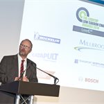 The actor, Robert Llewellyn, MC of the Awards Dinner