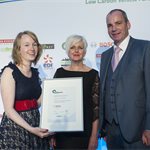 Low Carbon Road Transport Initiative of the Year
Highly Commended: Aberdeen City Council
(L-R) Emily Anderson (Aberdeen CC), Fiona Goodenough (Aberdeen CC), Andy Eastlake (LowCVP)