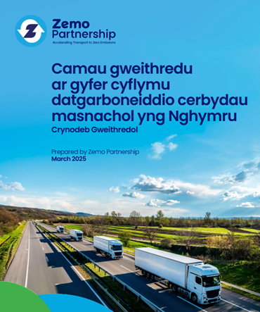 Camau gweithredu ar gyfer cyflymu datgarboneiddio cerbydau masnachol yng Nghymru