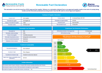 Renewable Fuel Declaration Example